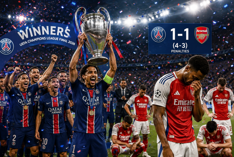 PSG Kembali Raja Eropa, Arsenal Gagal Wujudkan Mimpi di Final UCL 2026