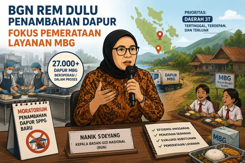 Dapur MBG Direm Dulu, Pemerintah Kejar Pemerataan hingga Pelosok Negeri