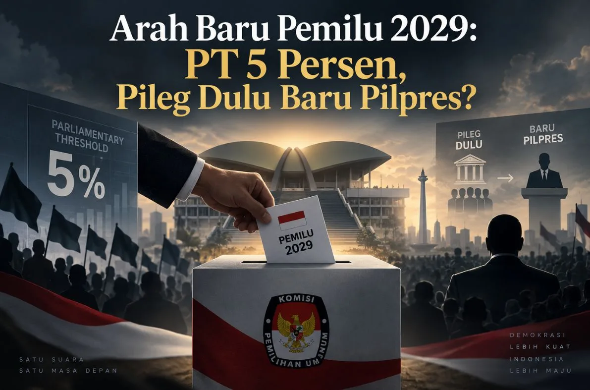 ARAH BARU PEMILU 2029: PT 5 PERSEN, PILEG DULU BARU PILPRES?