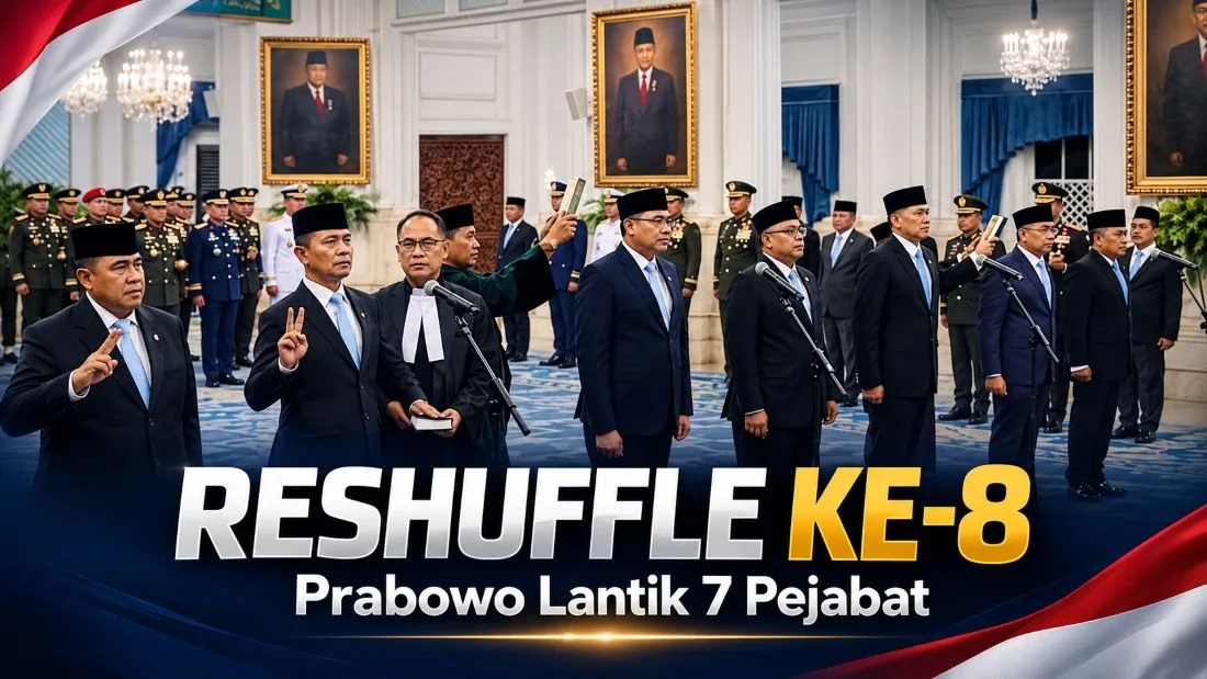 Reshuffle ke-8 Kabinet Prabowo-Gibran, Tujuh Pejabat Baru Dilantik