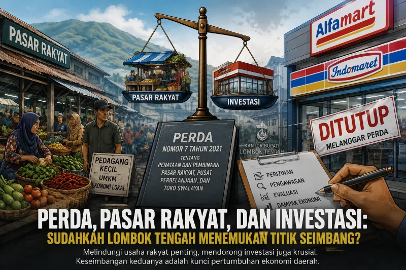 Perda, Pasar Rakyat, dan Investasi: Sudahkah Lombok Tengah Menemukan Titik Seimbang?