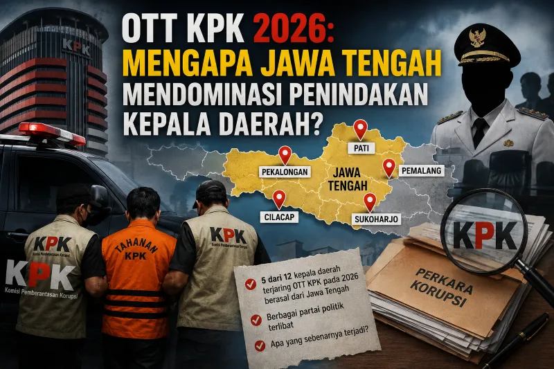 OTT KPK 2026: Mengapa Jawa Tengah Mendominasi Penindakan Kepala Daerah?
