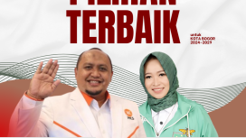 Atang Trisnanto Bersama dewi fatimah Ketua PKB Kota Bogor